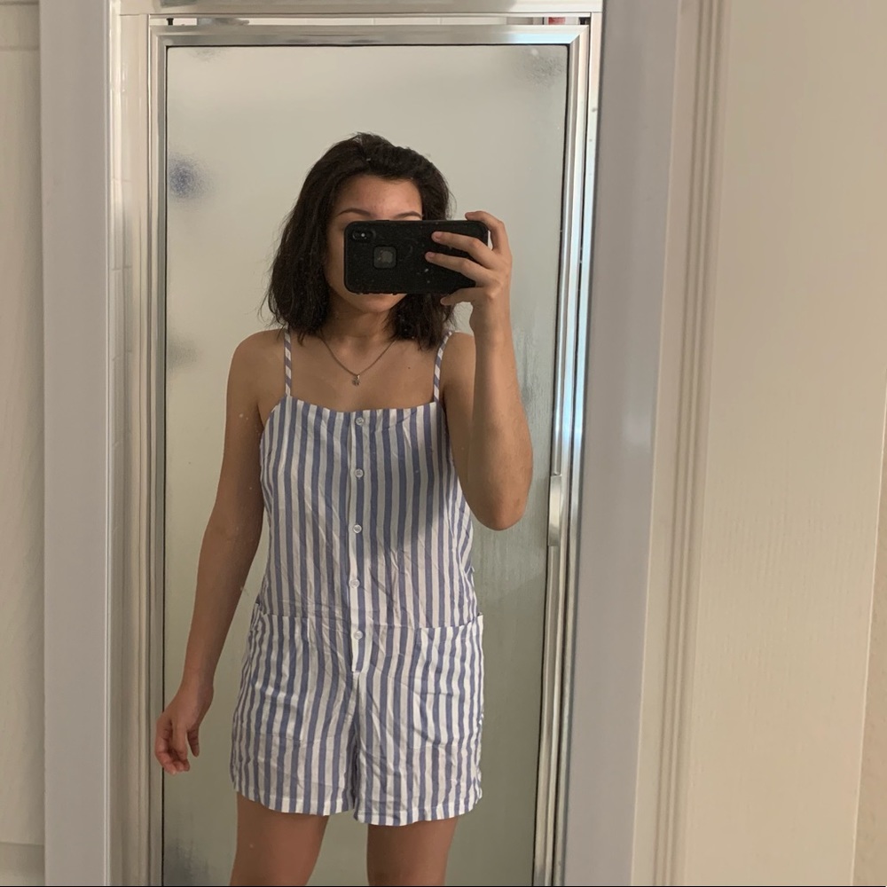 Pin Stripe Romper